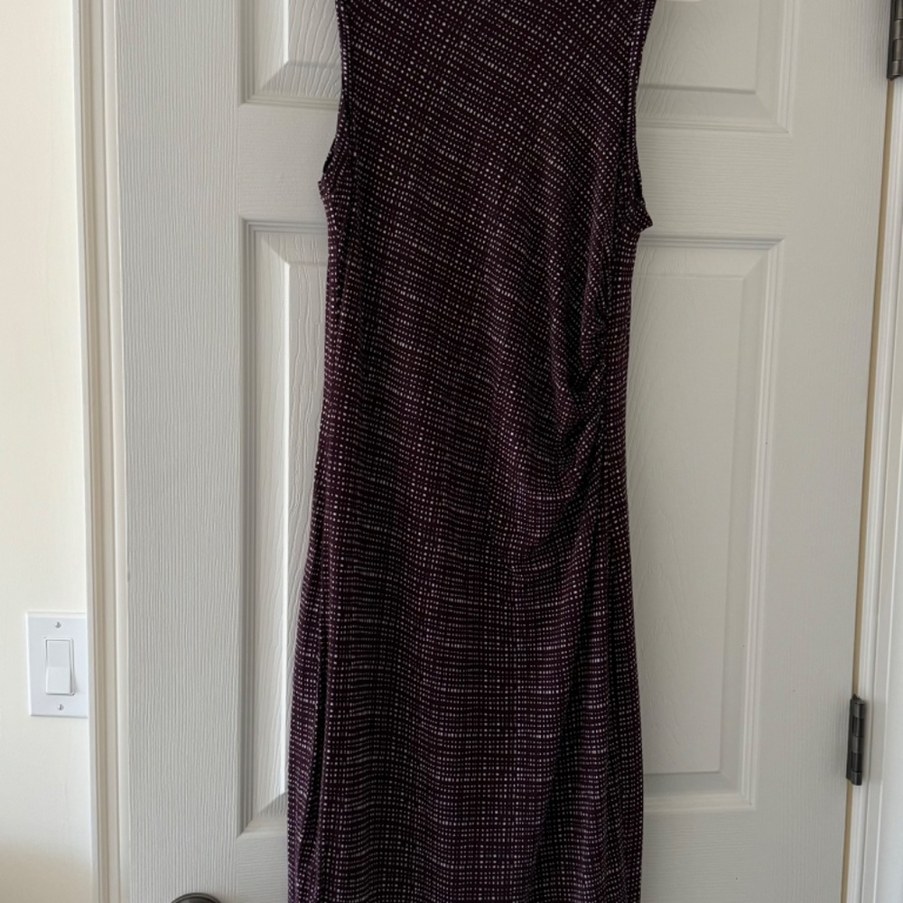 Loft Midi Color Print Bodycon Dress - Rayon/Spandex